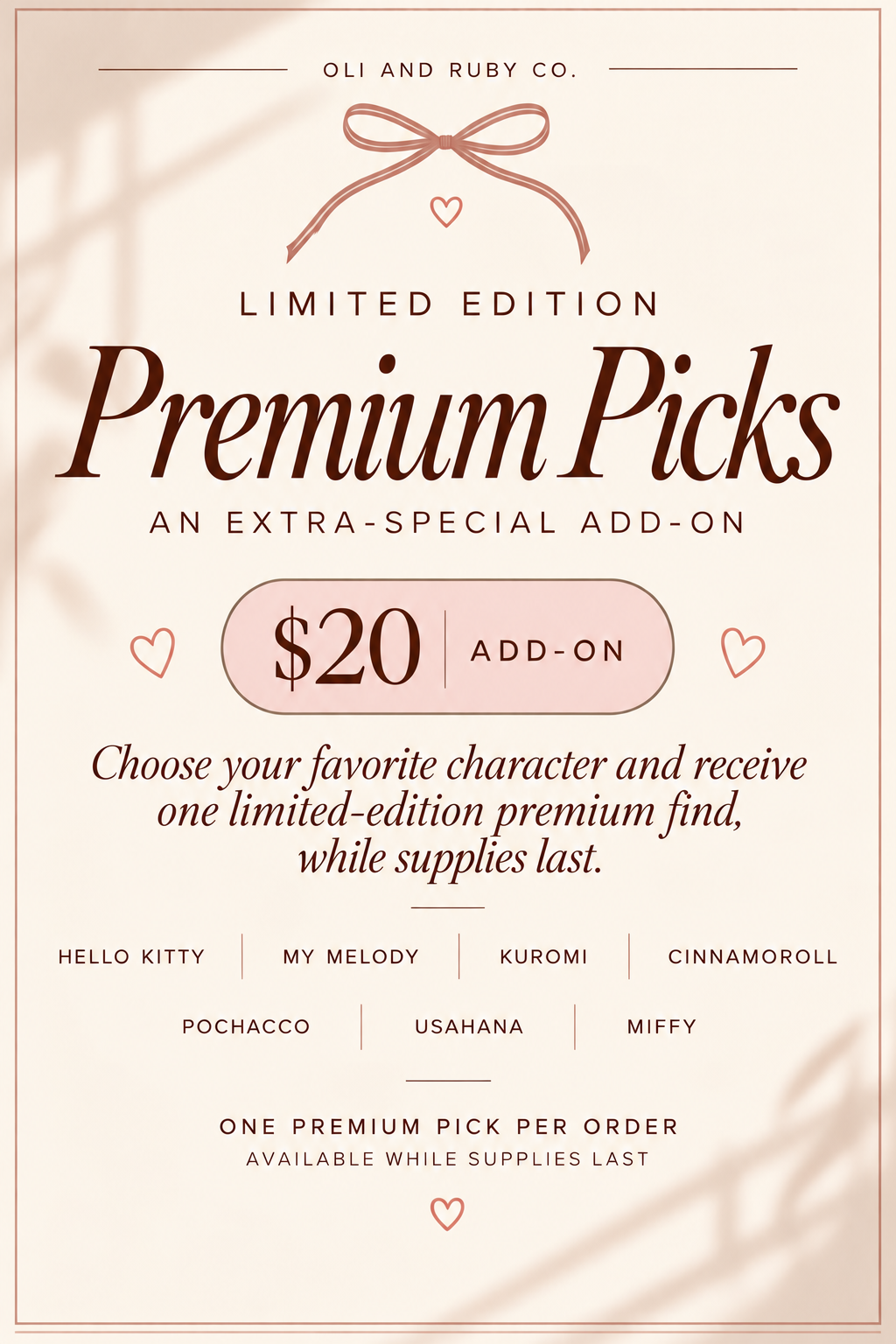 Limited Edition Premium Pick